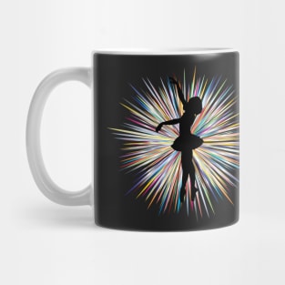 Ballerina With Tutu in Silhouette Mug